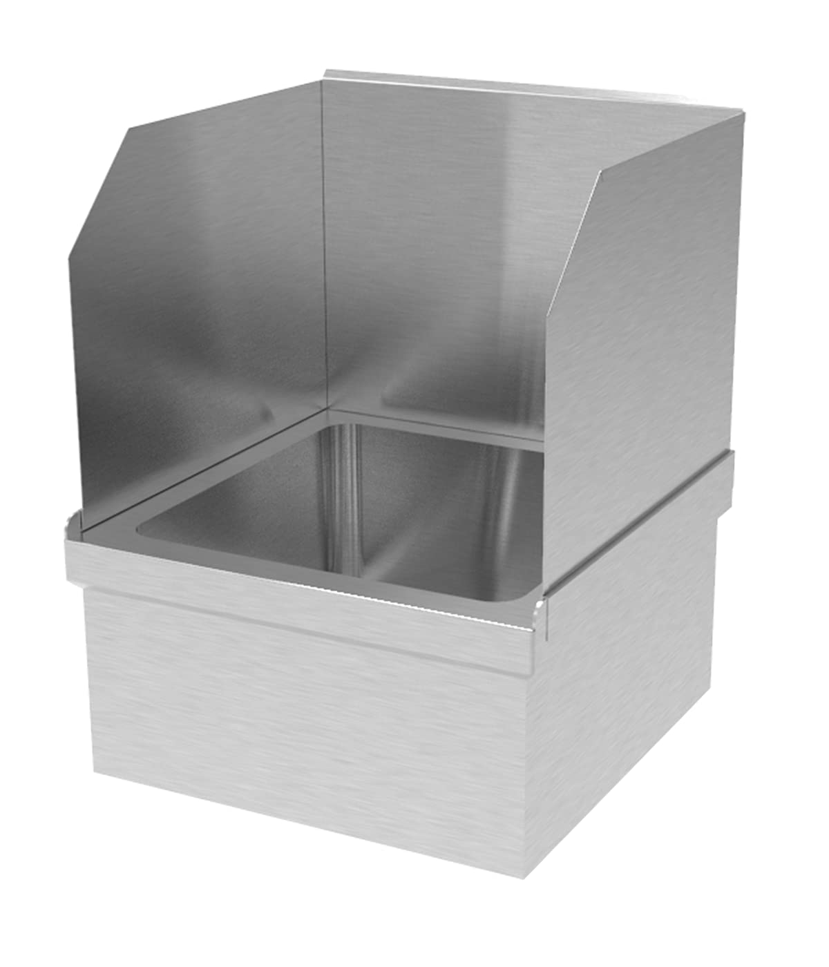 GSW 24”x24” Commercial Stainless Steel Floor Mount Mop Sink With Strainer - Perfect for Restaurant, Bar, Buffet