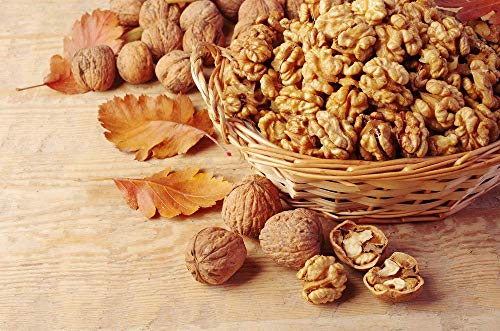 Image of Herbanuts Walnuts 1Kg, Without Shell Kashmiri Walnut Without Shell, Akhrot Giri, Walnuts Without Shell, Walnut Kernels Broken Akhrot Giri Grade 4 Peices