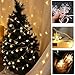 MILEXING Christmas Lights, Snowflake String Lights 19.6 ft 40 LED Fairy Lights Battery Operated Waterproof for Xmas Garden Patio Bedroom Party Decor Indoor Outdoor Celebration Lighting (Warm Color)