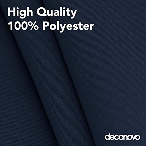 image for Deconovo Navy Blue Curtain Valances, Kitchen Valance, Thermal Insulate