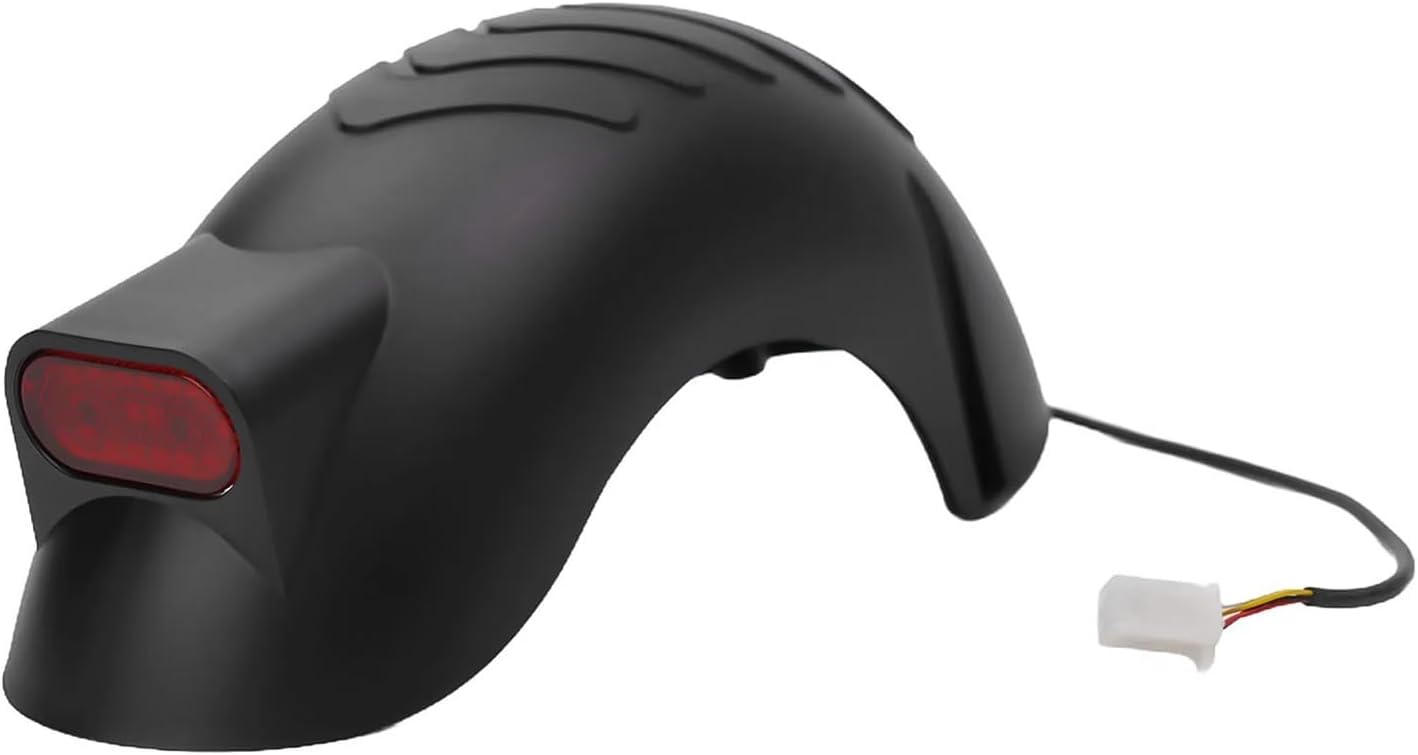 1 Set Universal Electric Scooter Rear Fender with LED Tail Light - Splash-Proof Mudguard Compatible For Xiaomi, Compatible For Segway, Compatible For Razor Style Scooters, Easy Install Accessories (Bl