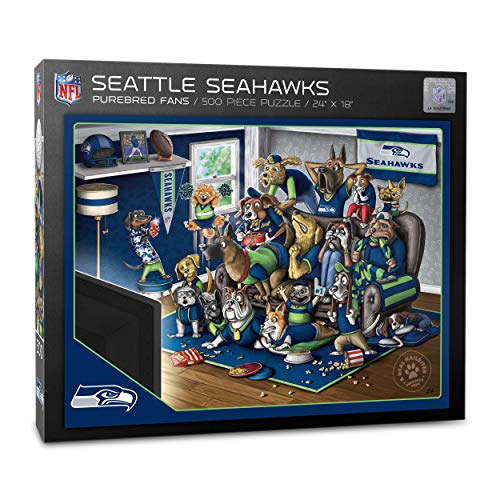 Image of YouTheFan NFL Purebred Fans 500pc Puzzle - A Real Nailbiter