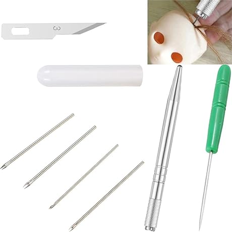 Professional Grade Doll Hair Rerooting Tool Kit - Wefts, Needles, and Accessories...