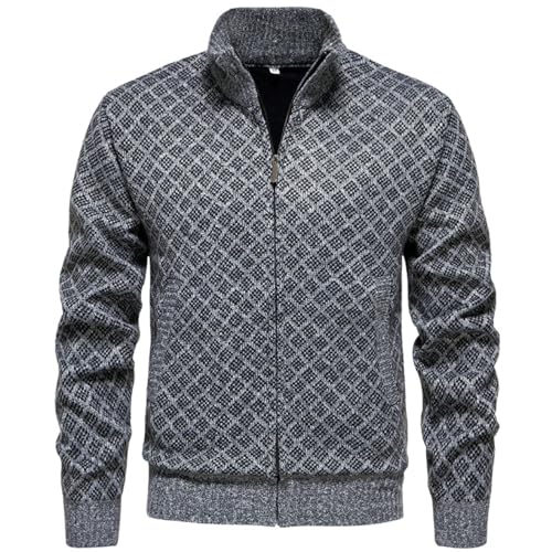 Cardigan col montant homme pour des journées d'hiver élégantes au bureau et en ville