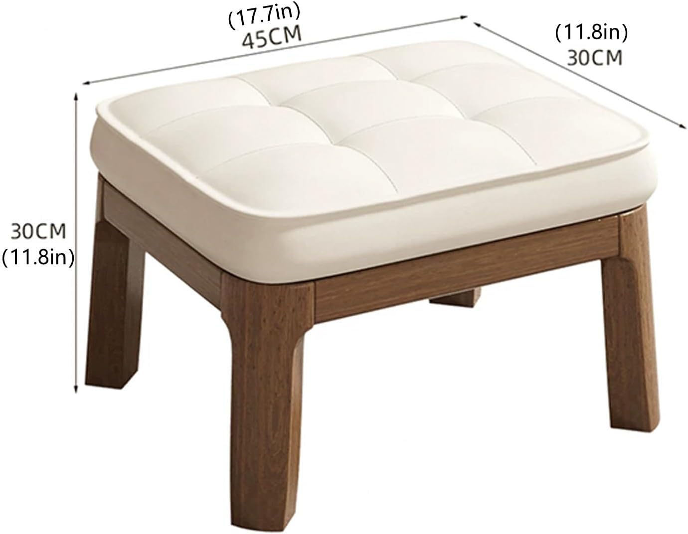 Dining Room Bench, Wood Bench, Upholstered Entryway Bench, Bedroom Bench for End of Bed, Farmhouse Bench for Kitchen, Dining, Living Room, Entryway, Wood Bench Indoor(Natural,45cm/17.7in)