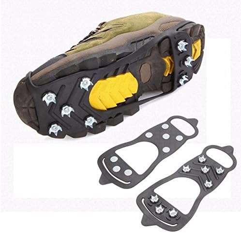 Outdoor Adventure Walk Hiking Shoes Traction Cleats, Anti-Slip Gear on Wet Mud, Ice and Snow