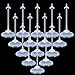 Jetec 15 Pieces Doll Stands Display Holders Doll Stands Doll Mini Display Stand Doll Support Frame Toy Doll Accessories Prop up 11 to 13 Inch Dolls and Action Figures Doll Accessories (Transparent)
