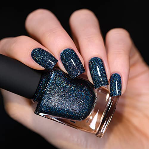 Image of ILNP Skyline - Midnight Sapphire Blue Ultra Holo Nail Polish
