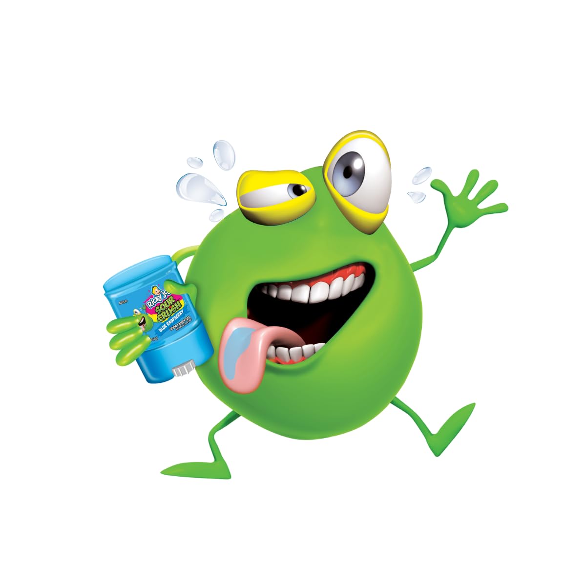 Ricky Joy® Sour Crush™ Gel Watermelon & Green Apple Flavors 12 Bottles - 1.59 OZ Each - The deodorant candy (Blue Raspberry, Strawberry)