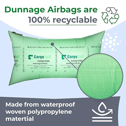 Image of IDL Packaging 48 inch x 84 inch Dunnage Airbag, Woven Polypropylene, Level 1 | Fill The Void in Trucks and Intermodal Shipments, Reusable - Load Securement Airbags for Container Stuffing