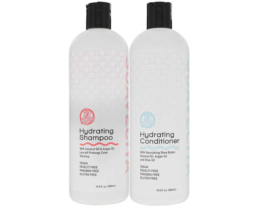 Suavecita Hydrating Shampoo & Conditioner Set Vegan Cruelty Free | Sulfate-Free | Paraben-Free | Color-Treated Hair Safe | 16.9 oz