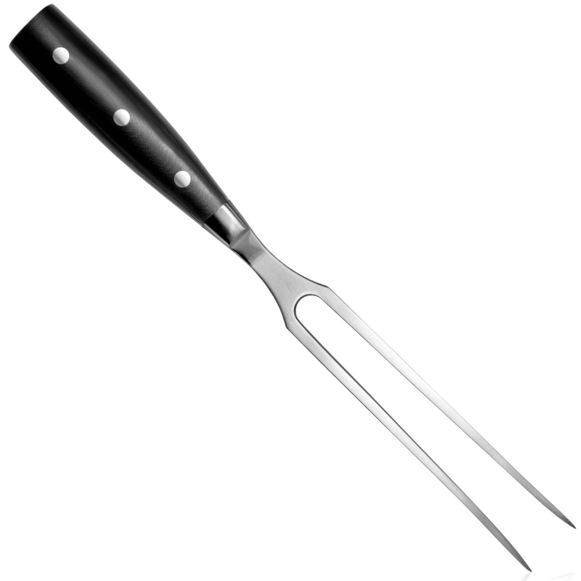 Culinaris Fleischgabel, Gabellänge 19 cm aus lebensmittelfreundlichem rostfreiem Edelstahl. Bratengabel Grillgabel mit dreifach genietetem ergonomischen Hartharz Griff
