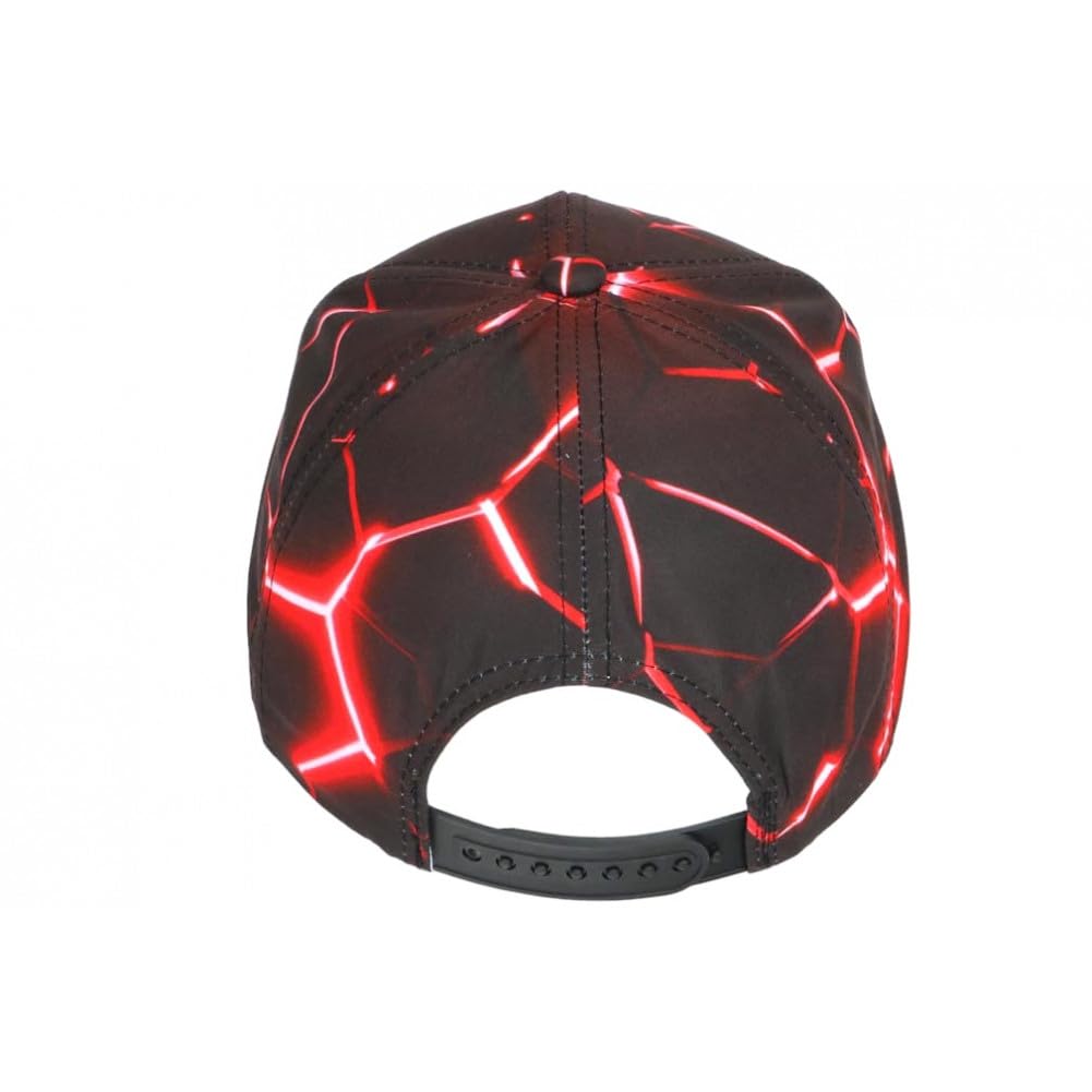 Hip Hop Honour Casquette Enfant Rouge et Noire Originale Badyx NY Baseball de 7 à 12 Ans - Taille Unique - Rouge