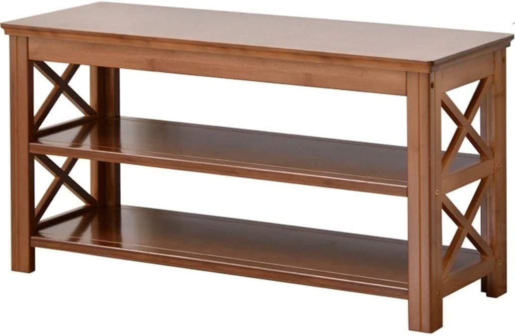 Banc à chaussures d'entrée 80cm compact avec étagère de rangement pour couloir