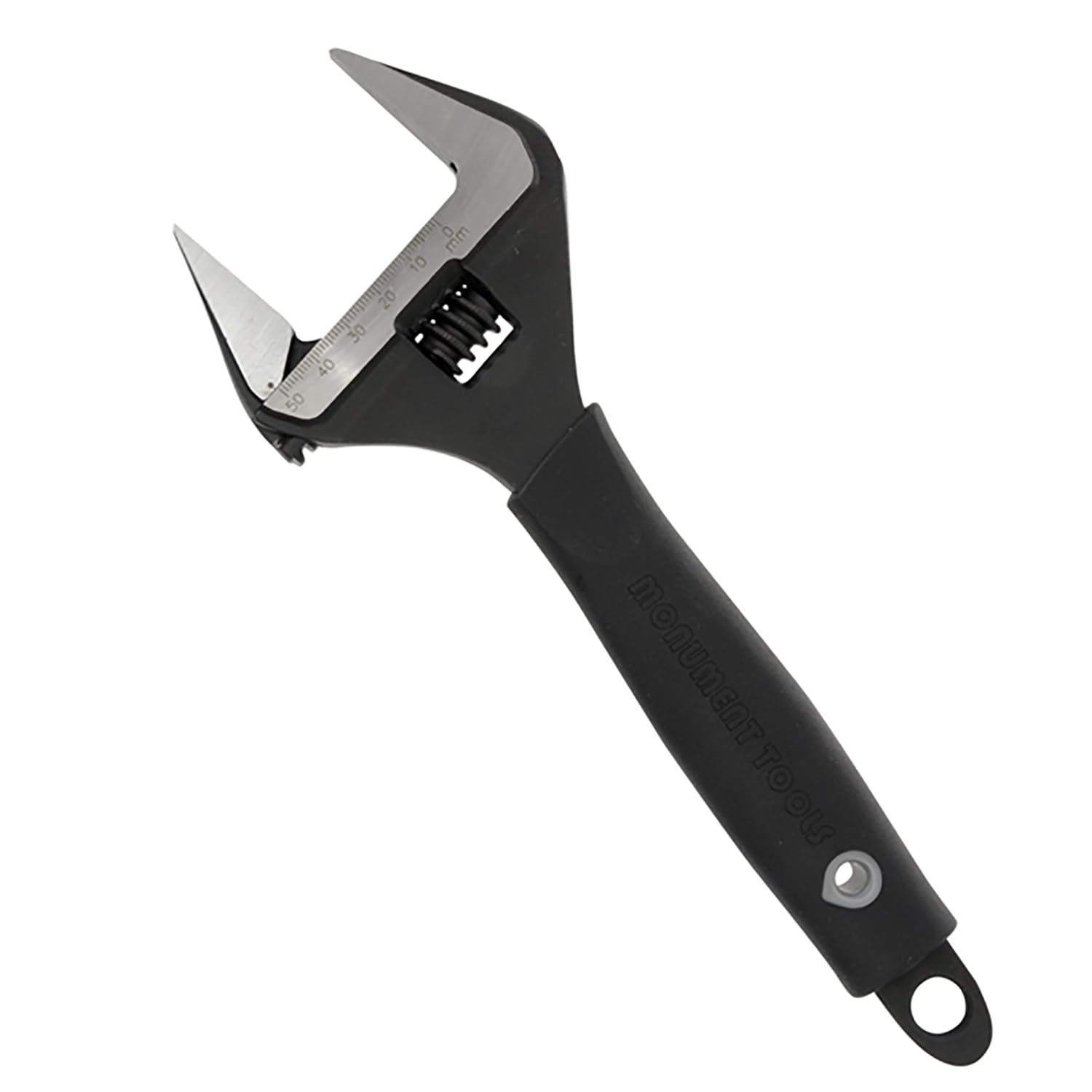 Monument Black Handle Wide Jaw Adjustable 10in. 50mm Capacity