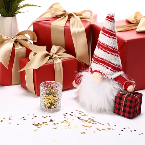 Image of Hestya Star Confetti Glitter Table Confetti Metallic Foil Stars for Graduation Wedding Birthday Party Decorations(Gold,6mm,60g)