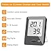 SXCD 4 Pack Digital Hygrometer Indoor Thermometer, Humidity Gauge Indicator Room Thermometer, Accurate Temperature Humidity Monitor Meter for Home, Office, Greenhouse, Mini Hygrometer