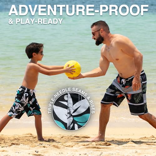 Image of Kanu Surf Boys' Paradise Floral Swim Trunk