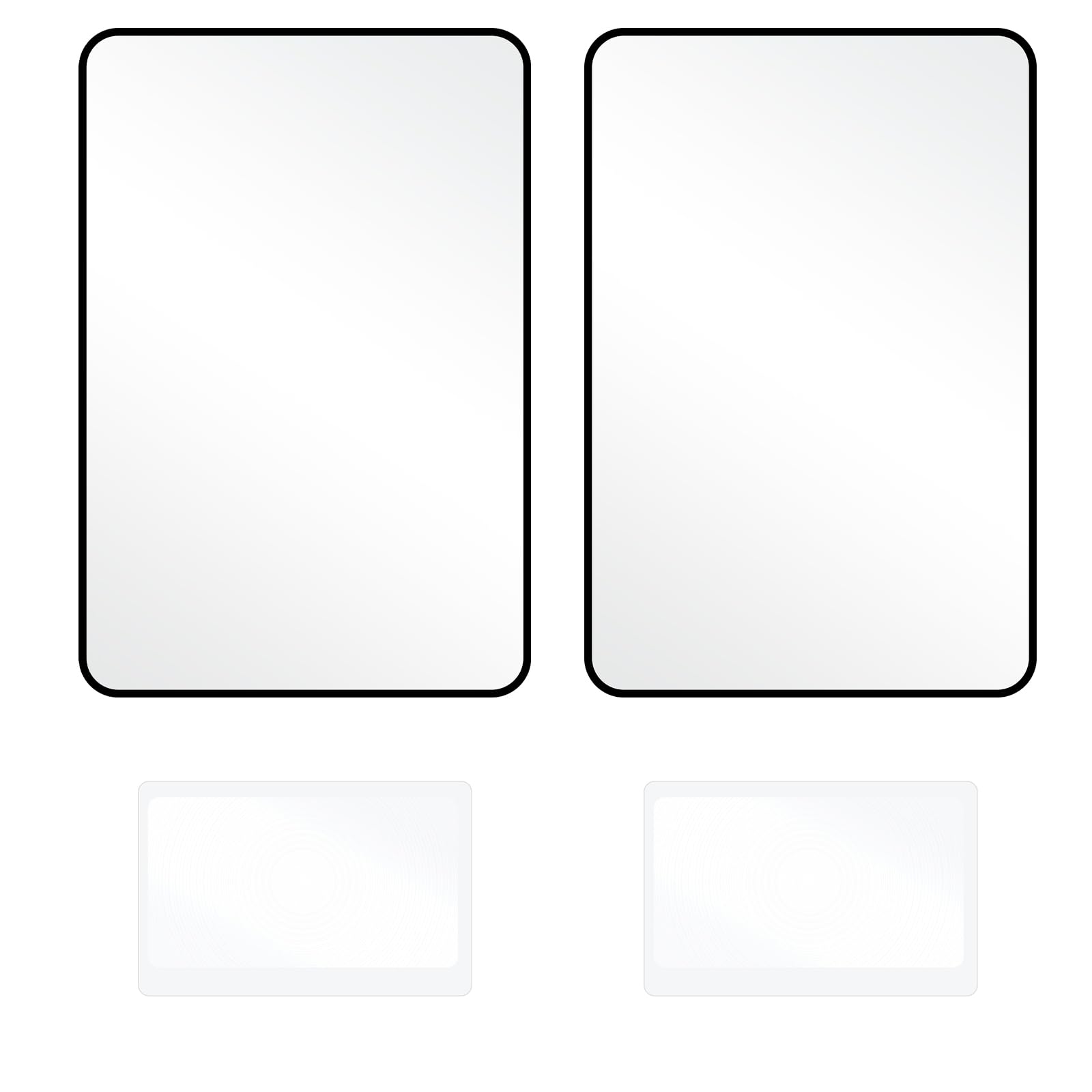 TIESOME 4Pcs Page Magnifying Sheet for Reading, 3X 5X Lightweight Full Page Magnifier Handy Magnifier Bookmark for The Elderly and People with Low