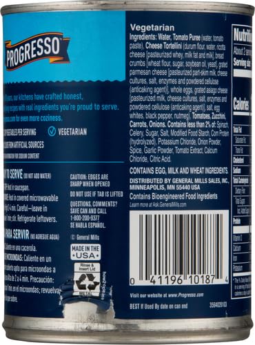 Image of Progresso Traditional Cheese Tortellini in Garden Vegetable Tomato Soup, 18.5 oz.