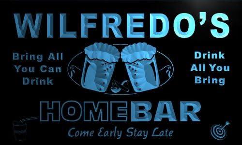 ADVPRO p586-b Wilfredo's Home Bar Beer Family Last Name Neon Light Sign