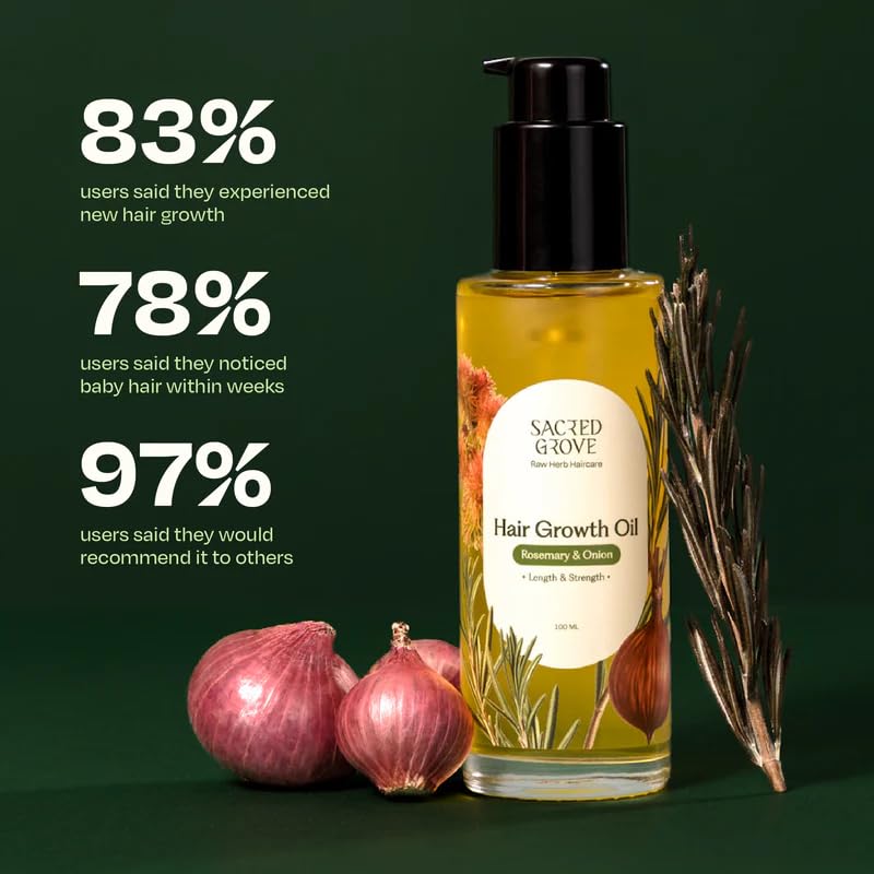 Image of Sacred Grove Hair Growth Routine | Rosemary Oil for Hair (100ml) & Gentle Hair Shampoo with Marshmallow Root (250ml) | Natural Shampoo for frizzy and dry hair | Sulphate Free Shampoo