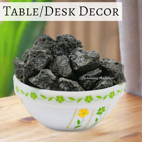 Image of Amazing Gemstone 2 Pieces Indigo Gabbro Raw Crystals and Healing Stones, Natural Rocks for Tumbling and DIY Raw Stones and Crystals