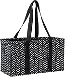 Pursetti Extra Large Utility Tote Bag for Women with 6 Exterior Pockets Perfect as Beach Bag, Pool...