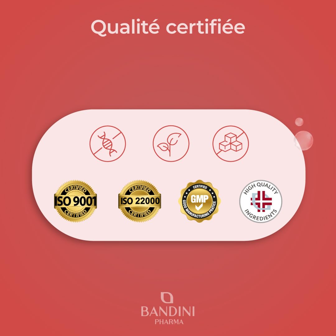 Bandini® MACA POWER 240 Gélules - Maca noire enrichi avec Arginine Kyowa® + Tribulus + Vitamine C + Zinc + B6 + B12 + Sélénium - Anti-stress, augmente Endurance et Énergie - 100% Vegan