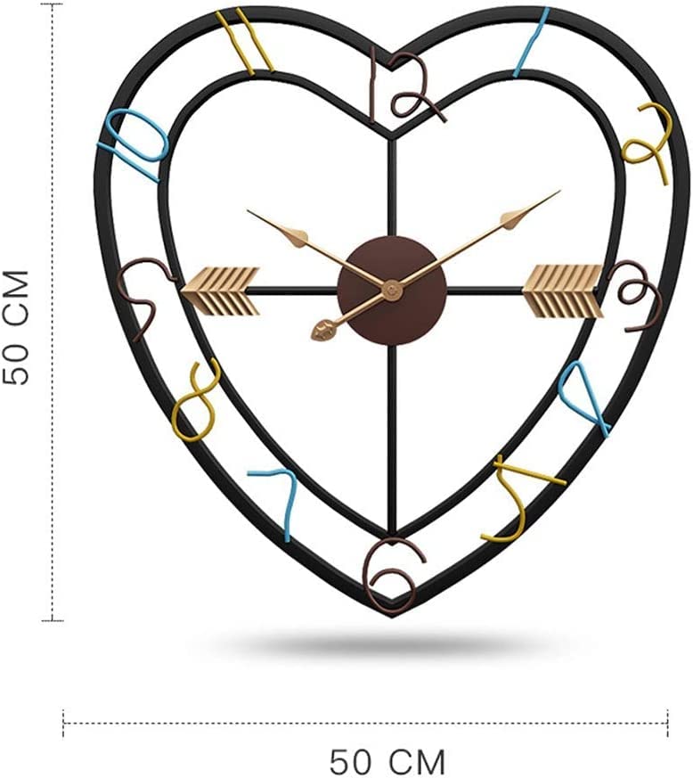 アンティーク 丸い掛け時計 ハートの針 アンティーク 丸い掛け時計