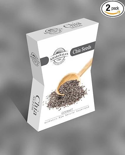 KHARAWALA's Healthy and Nutritious Chia Seeds Pack of 2-500 gms (250 gms each)
