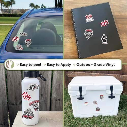 University-of-New-Mexico-Sticker-UNM-Lobos-Stickers-Vinyl-Decals-Laptop-Water-Bottle-Car-Scrapbook-T2-Type-2
