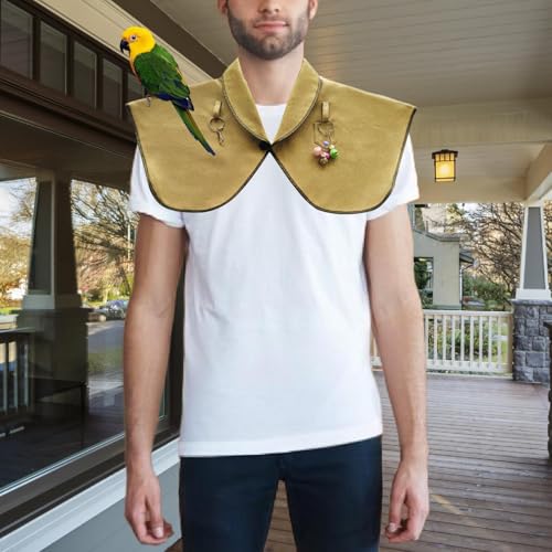 MYCENSE Parrot Anti Scratch Bird Poop ombro Protetor, fralda de pássaro multifuncional xale de cocô