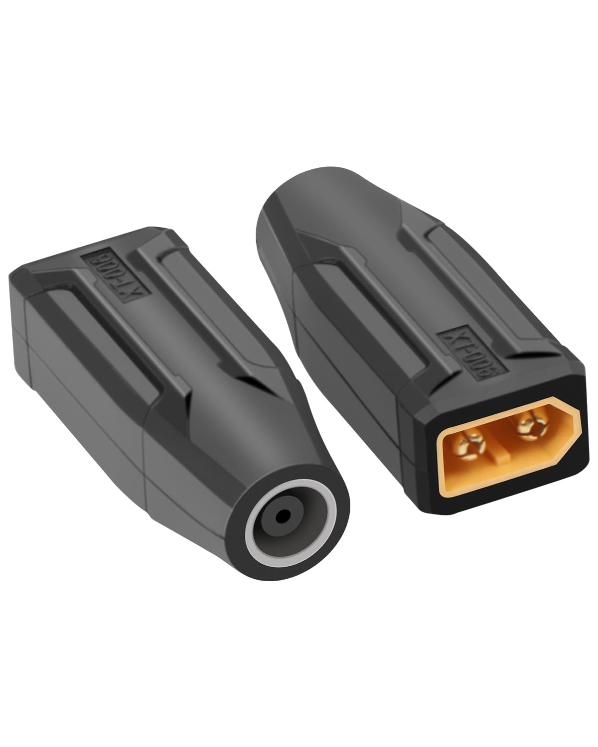 RIIEYOCA XT60 auf DC7909 Adapter, XT60 Stecker auf Buchse DC7909 kein Kabel Adapter für RC Auto, FPV Drohne, LiPo Akku, Laptop Netzteile, etc (2PCS)