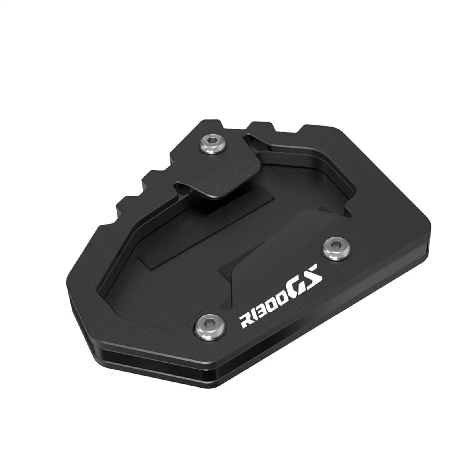 Plaque Extension Béquille Latérale Pour BMW R1300GS / R1300GS Adventure 2024-2025 - Aluminium CNC Anodisé - Bleu/Noir/Titane