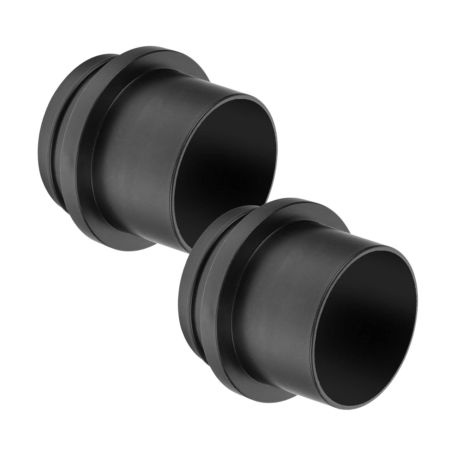 POWERTEC 70193-P2 Screw End Quick Coupler for 4” Hose – Left-Hand Threaded Adapter, Pack of 2, Black