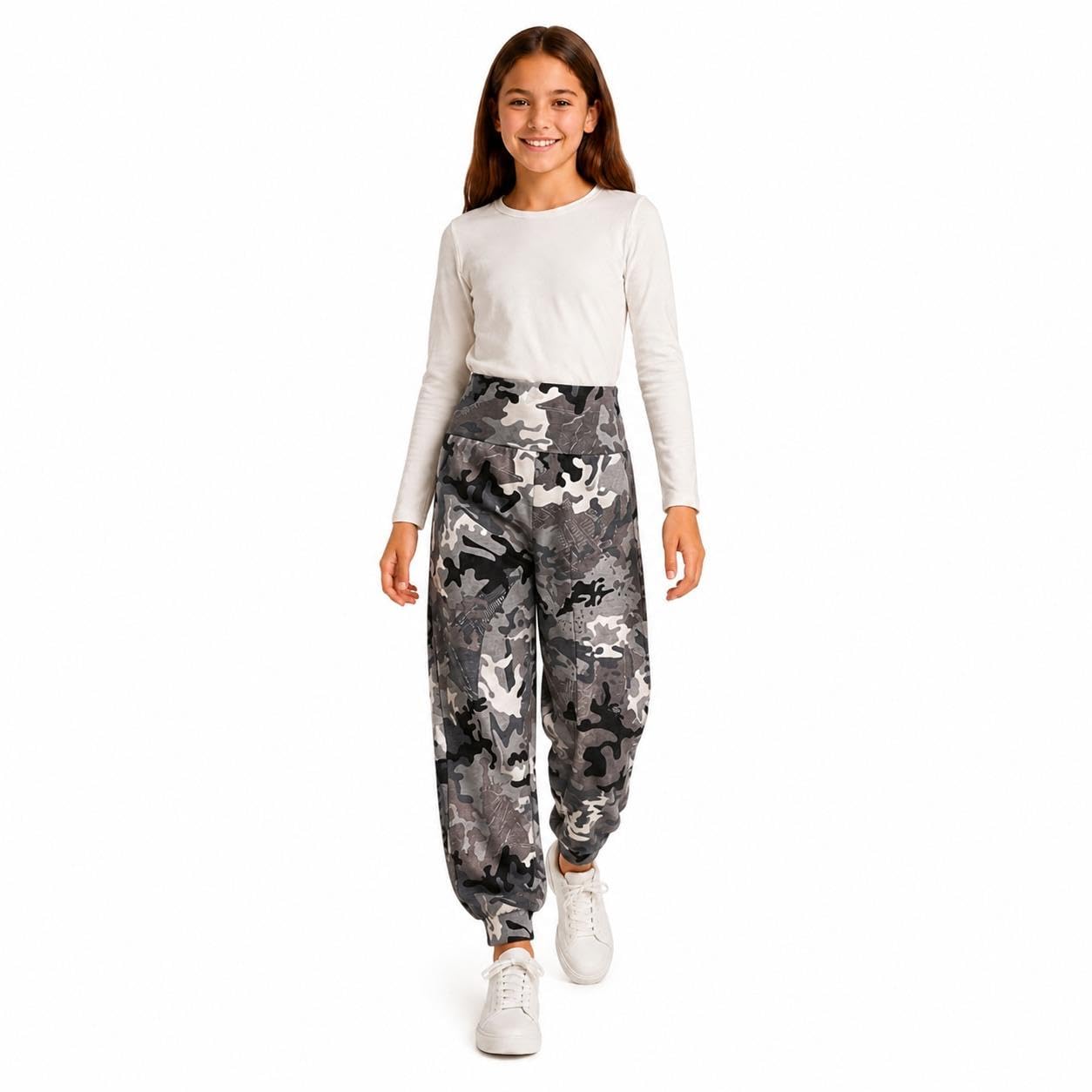 A2Z 4 Kids Girls Ali Baba Harem Trousers Plain Fashion Pants