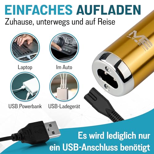 Ceramics Elektrischer Nasenhaarschneider Nasenhaartrimmer Edelstahl Klinge - Nasen und Ohren Trimmer...