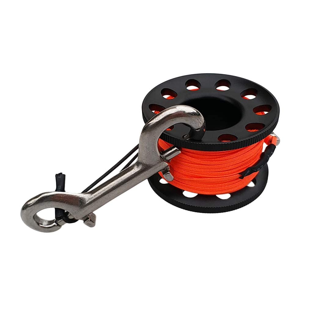 U/D Scuba Diving Dive Reel Guide Line Spool Performance & Lightweight Aluminum Alloy Strong & Corrosion Resistant (Black)
