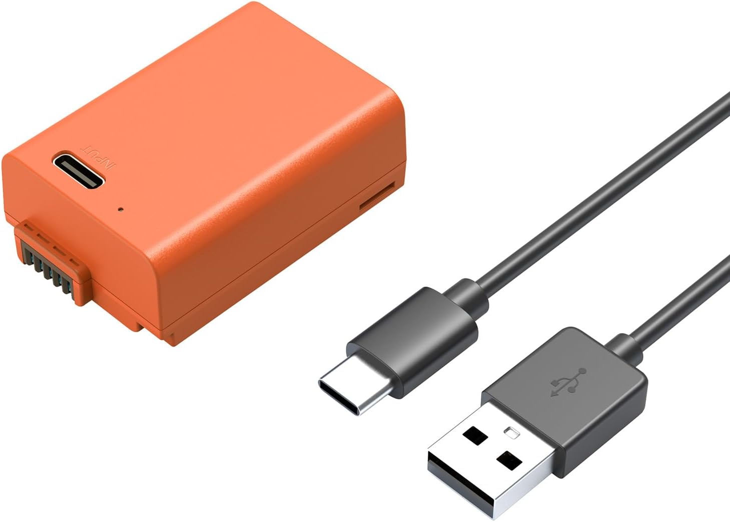 SMALLRIG for EN-EL25 Battery 1250mAh USB-C Replacement Battery for Nikon Z30 / Z50 / Z fc, 1.75H Full Charged Rechargeable Camera for Nikon Z30, Z50, Z fc, Orange - 4967