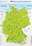 Deutschlandkarte: Lernposter, 32 x 46 cm, glänzend, 300g - Herausgeber: E&Z-Verlag GmbH 