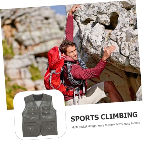 Chaleco de poliéster para hombre con bolsillos adecuado para camping y montaña 3