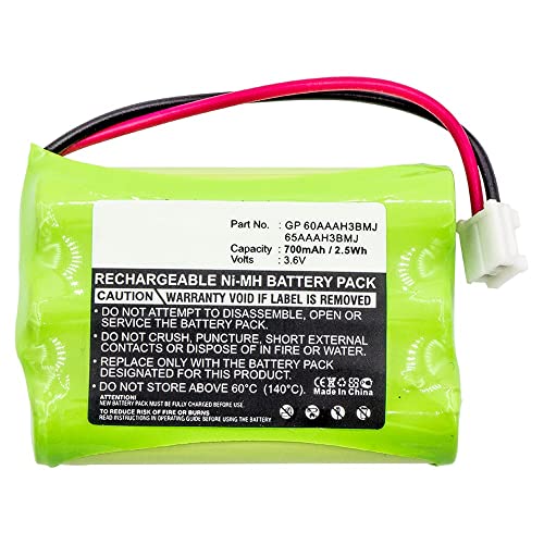 Dantona Cordless Phone Battery, Compatible with AT&T-Lucent 27910 Cordless Phone Battery 1X3AAA/D - 3.6 Volt, Ni-MH 700mAh - Cordless Phone Replacement Battery