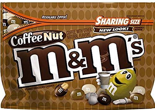 M&M's Coffee Nut Chocolate Candy, 9.6 oz (Pack of 4)
