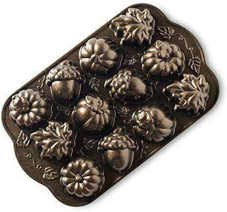LKOP Autumn Delights Cakelette Pan Cake pans Baking supplies Baking pan Nonstick pan Muffin pan Cake pan Baking set Mini cake pans Nonstick pan set Cake pans Cake board Pan bakeware Baking pan s