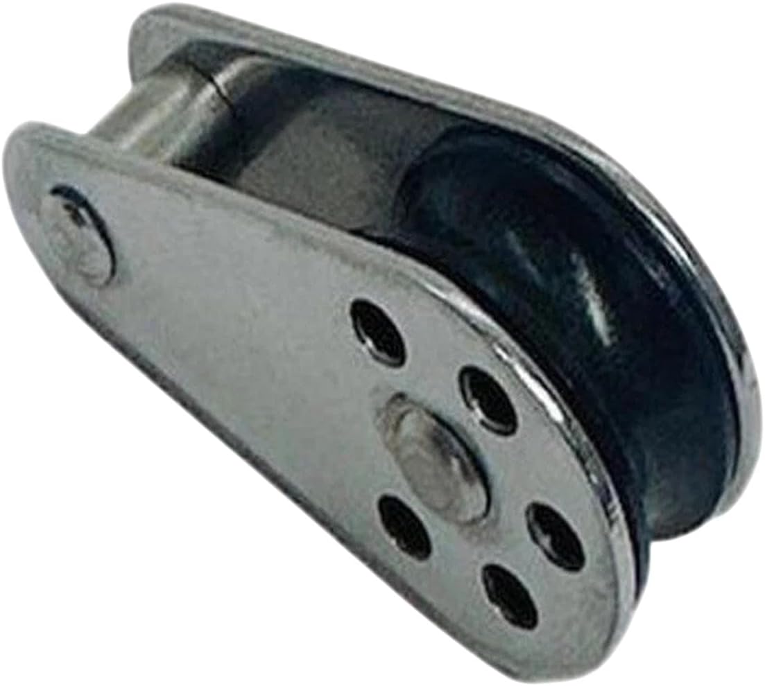1/4" Sailing Block Marine Stainless Steel T304 Fix Pin Rope Sheave Hardware Nylon Sheave