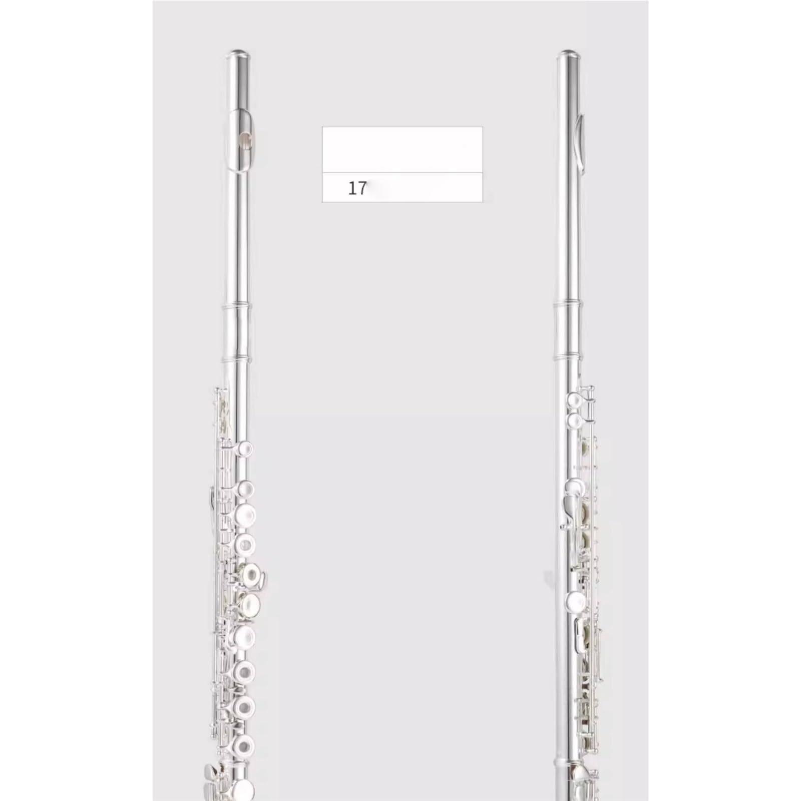 Flauto Aperto/chiuso Placcato In Argento Con Chiave C A 16 Fori Per 17 Fori Musicisti Professionisti Principianti(17)