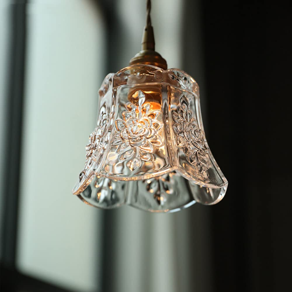 Lampy wiszące ze szkła E27 o regulowanej wysokości, w pełni miedziane, ze szklanym kloszem, kompatybilne z jadalnią, salonem, sypialnią, żyrandole d