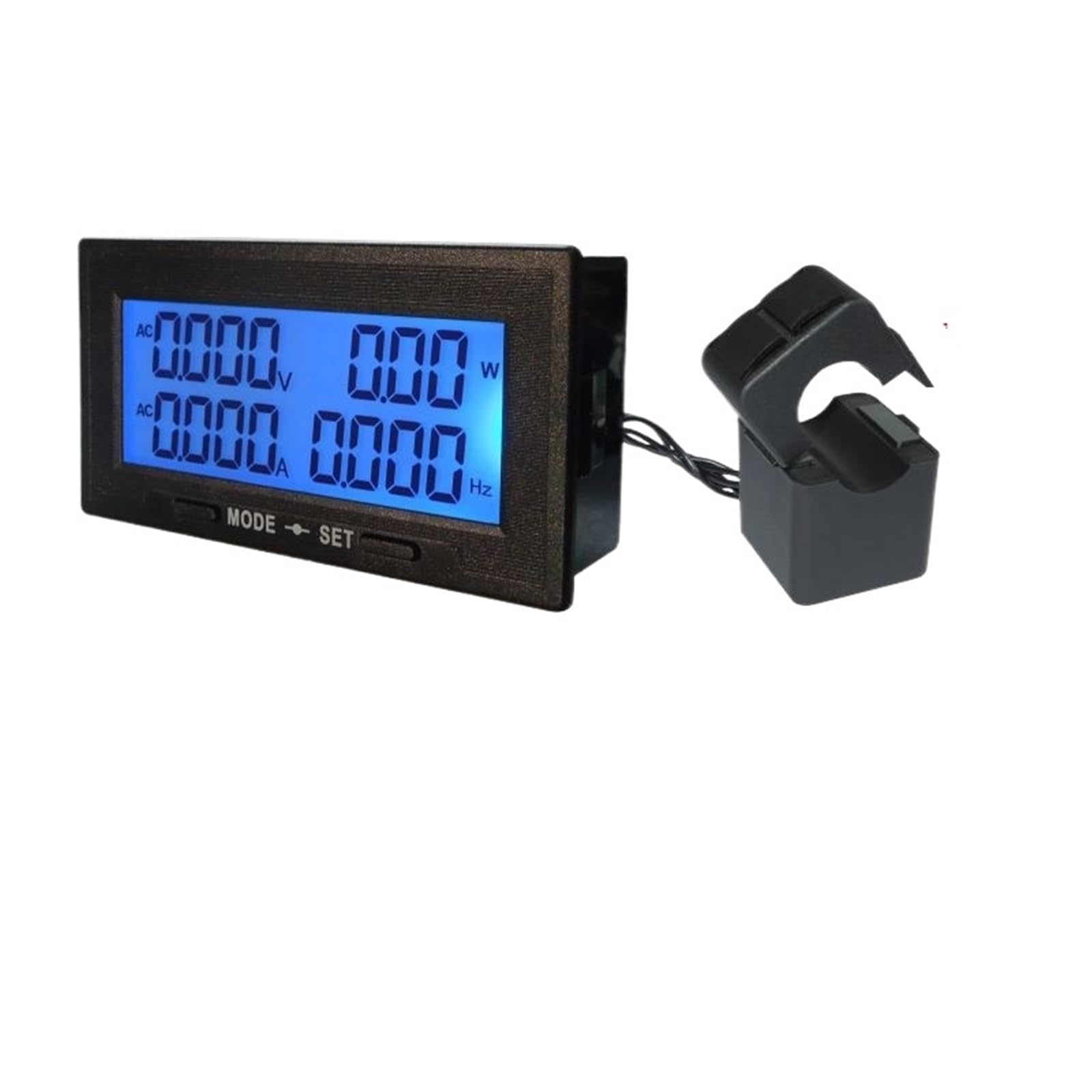 AC 0-100A Aperto Chiuso AC 0-500V Tensione Corrente Meter Misuratore Multifunzionale DC8-18V Misuratore di Potenza Misuratore di Frequenza Tester Energia PF