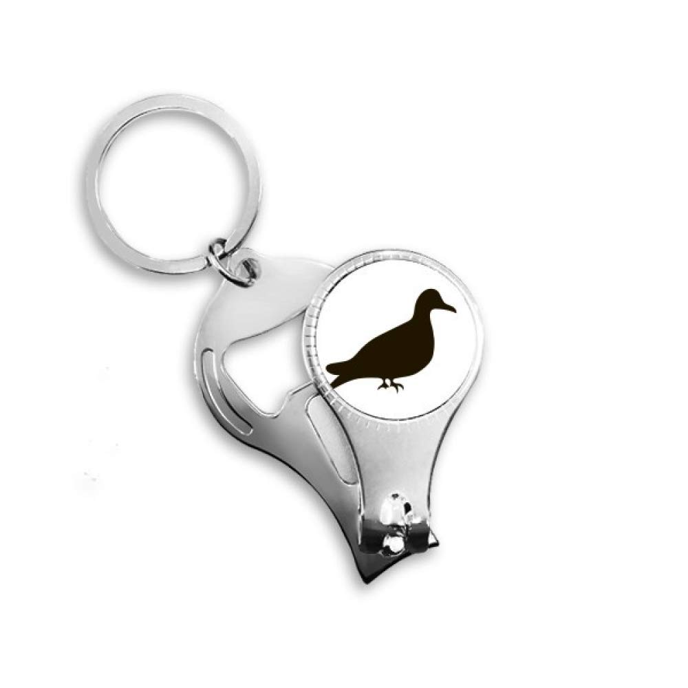 Pince à ongles avec pigeon noir un accessoire de manucure original pour le soin des mains